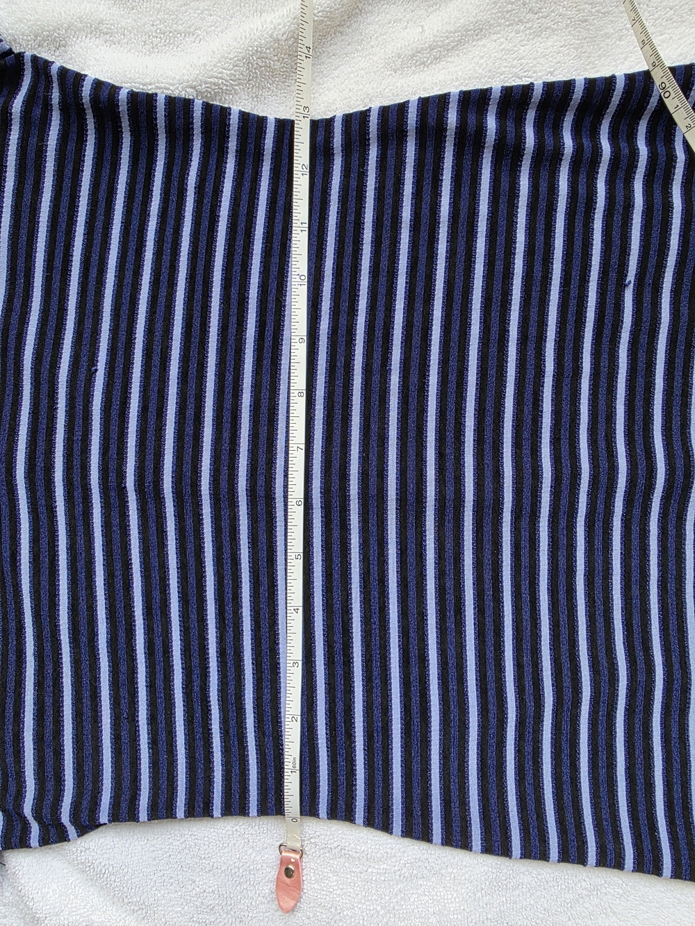 Smart Set Y2K Blue Striped Maxi Dress XS Stretch V-Neck Made in Canada Going Out - Picture 12 of 14